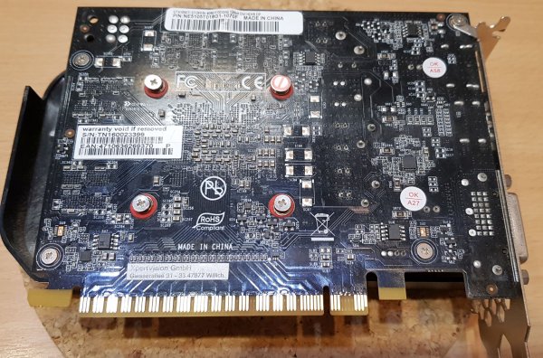 Gebrauchte 4 GB PCIE-Grafikkarte NVIDIA GeForce GTX 1050 Ti