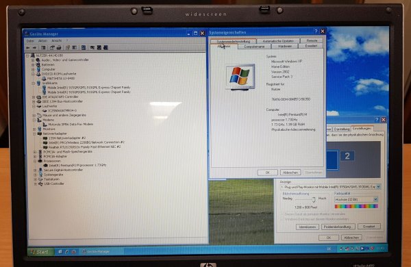 Gebrauchter Laptop mit Windows XP Home - 15,4" Display Widescreen