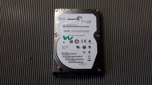 Gebrauchte Laptop-Festplatte 250 GB S-ATA im 2,5"-Format