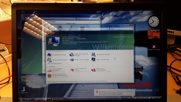 Gebrauchter Laptop mit Windows Vista Home Premium - Toshiba Satellite P200-10G