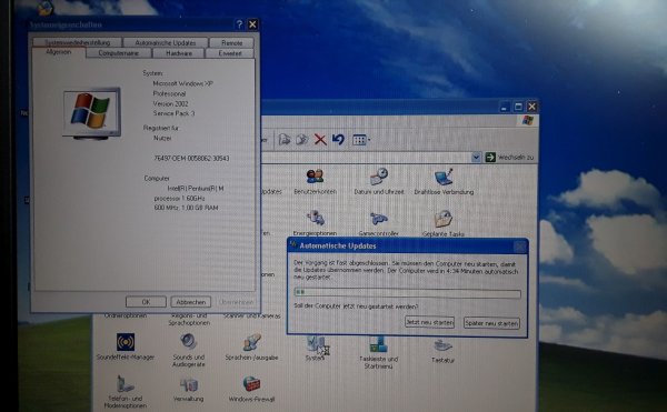 Gebrauchter Laptop mit Windows XP und 3D-Grafikkarte für CAD