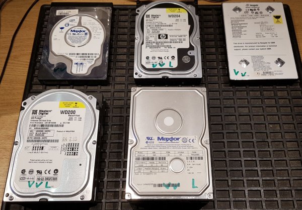 Gebrauchte IDE_P-ATAFestplatte 3,5" mit 20 GB Kapazität