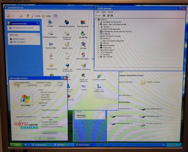 Gebrauchter Computer mit Windows XP Home - ATI Rage 128PRO Ultra und Soundblaster